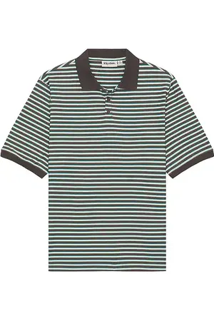 Rhythm Stripe Short Sleeve Polo in