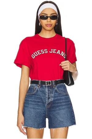 Guess Short Sleeve Collegiate Tee in