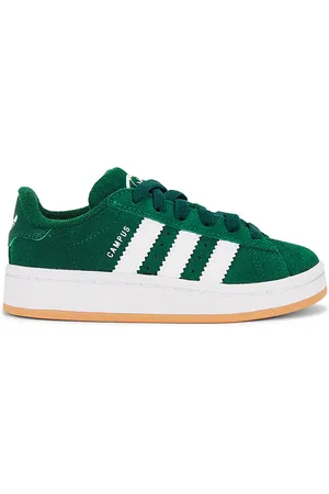 adidas Kids Campus 00s Sneaker in Dark Green White & Gum