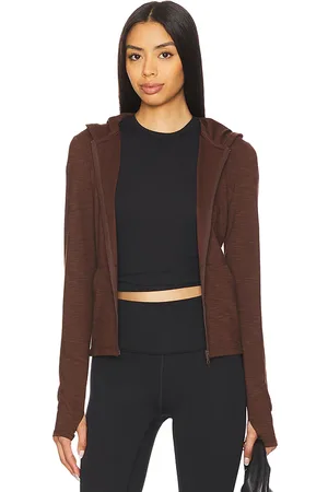 Beyond Yoga Heather Rib Morning Jog Hoodie in