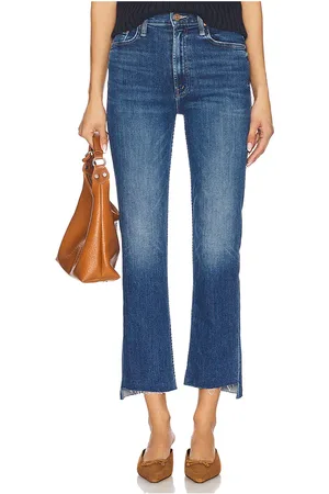 Mother High Waisted Rider Ankle Step Fray in
