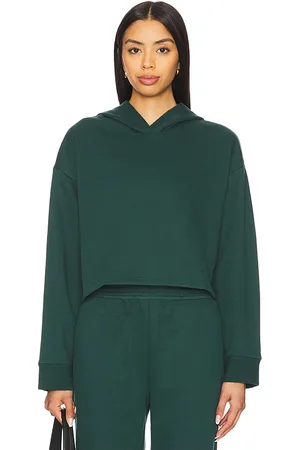 Beyond Yoga Luxe Fleece Happiness Cropped Hoodie in