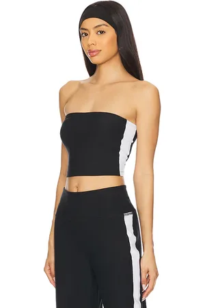 Beyond Yoga Spacedye Strapless Stripe Top in