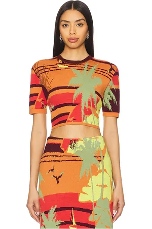 ALÉMAIS Palm Island Knit Top in