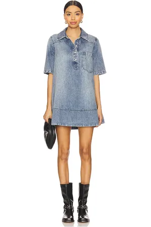 Free People Remino Denim Mini Dress in