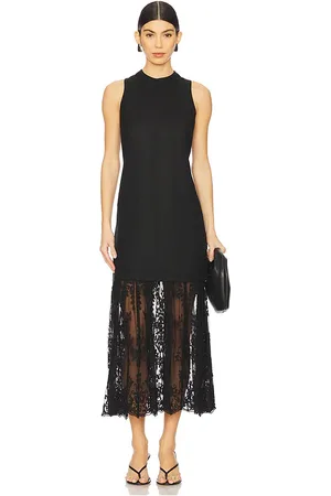 SEA Marja Embroidery Mesh Tank Dress in