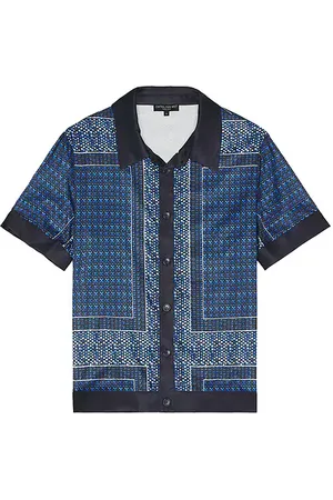 Central Park West Foulard Print Buttondown Shirt in
