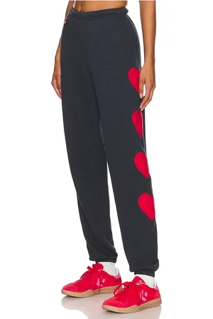 AVIATOR NATION Heart Embroidery Sweatpant in