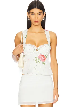 For Love & Lemons Rosebud Corset Top in
