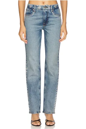 GOOD AMERICAN Good Icon Studded Straight in