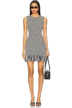 SIMON MILLER Belle Smocked Mini Dress in