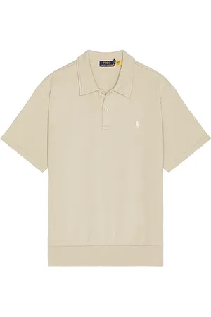 Ralph Lauren Short Sleeve Loopback Terry Polo Sweatshirt in