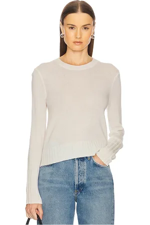 Guest In Residence Shrunken Crew Cashmere Sweater in