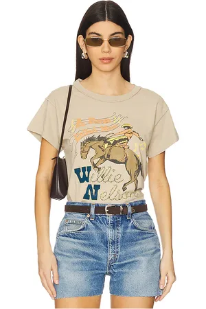 DAYDREAMER Willie Nelson Horse Called Music Reverse Gf Tee in