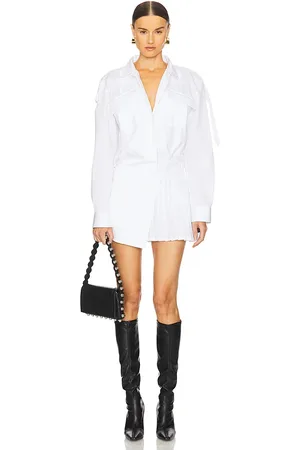 OFF-WHITE Poplin Savana Mini Dress in