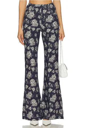 yuhan wang Rose Jacquard Trousers in