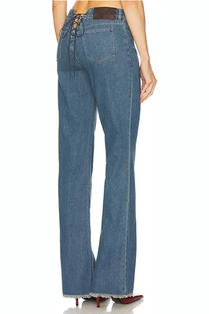 LOBA Samantha Lace Up Jeans in