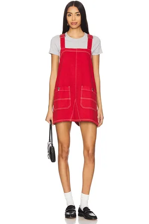 Free People X We The Free Overall Smock Mini Dress in