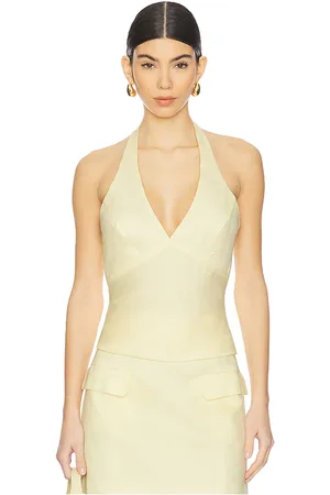 Bardot Paola Halter Linen Top in
