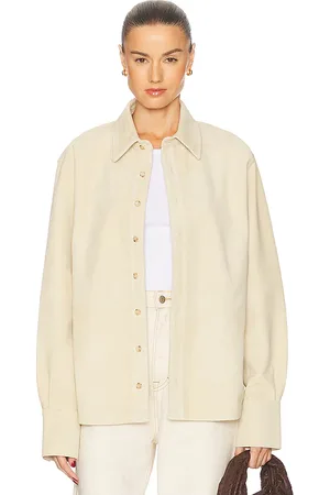 GRLFRND Mae Suede Shirt in