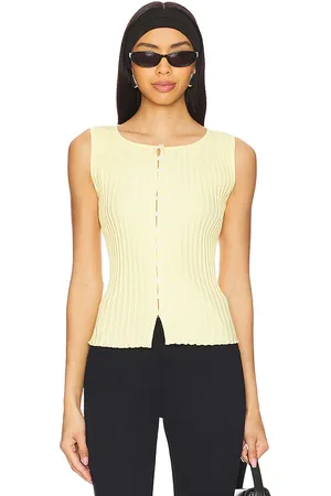 Free People Tilly Vest in Banana Cream in