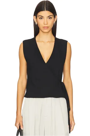 Leset Lauren Sleeveless Wrap Top in