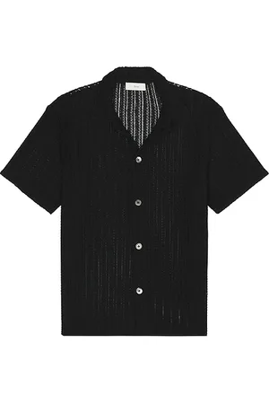 DUNST Crochet Short Sleeve Shirt in