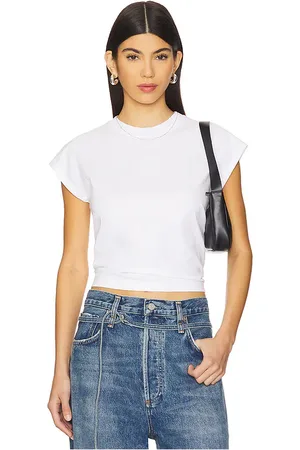 AGOLDE Bryce Cap Sleeve Tee in