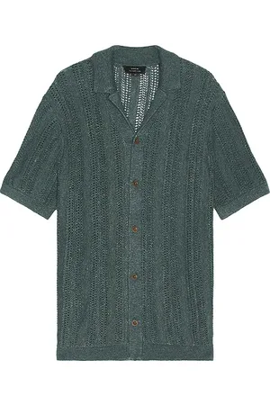 Vince Desert Texture Stripe Cabana Shirt in