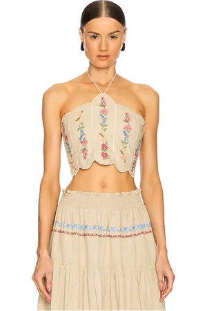 Agua Bendita Serenity Blush Halter Top in