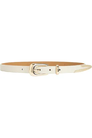 Ettika Liquid Metal Western Buckle Belt in
