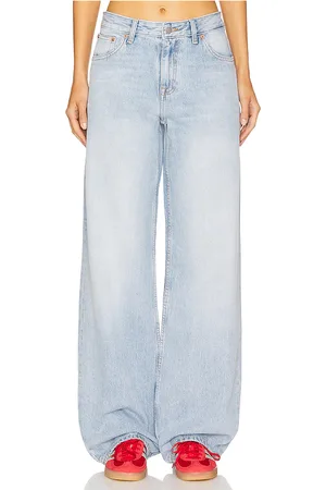 Dr Denim Hill Wide Straight in Stream Lig23ht Fade in