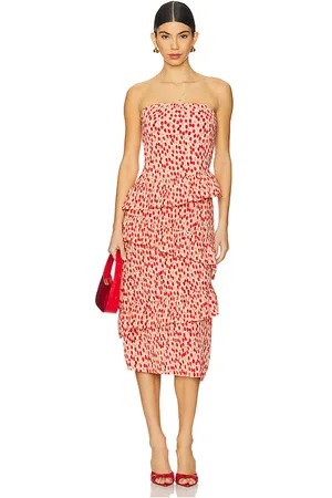 ASTR Asym Tiered Ruffle Dress in
