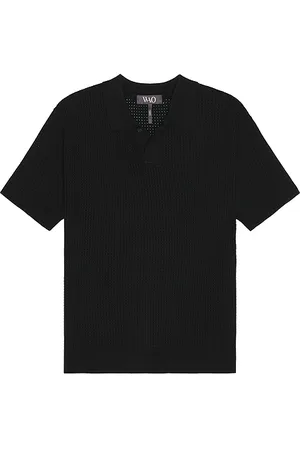 WAO Relaxed Open Knit Polo in