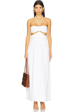 Adriana Degreas Solid Cut-Out Halterneck Long Dress in