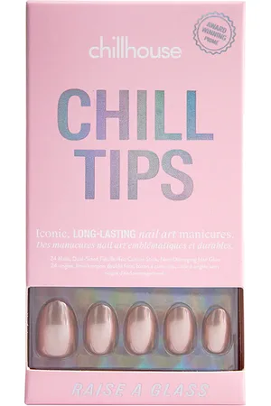 CHILLHOUSE Raise A Glass Short Round Chill Tips Press-on Nails in /A