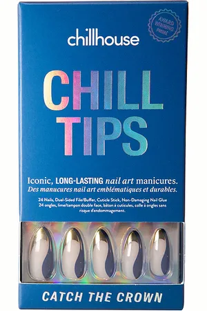 CHILLHOUSE Catch The Crown Long Almond Chill Tips Press-on Nails in /A