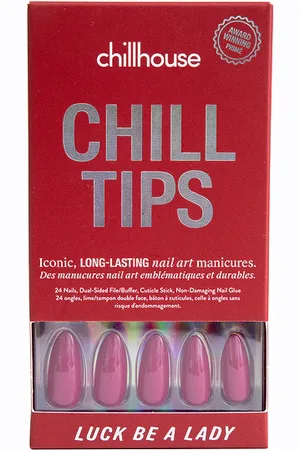 CHILLHOUSE Luck Be A Lady Elongated Almond Chill Tips Press-on Nails in /A