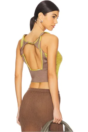 Isa Boulder Two-tone Twisted Top in