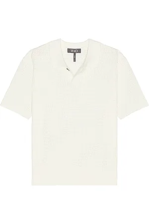 WAO Relaxed Open Knit Polo in
