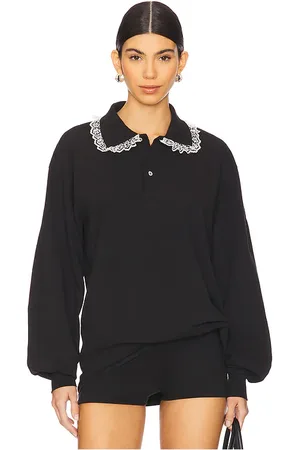Tanner Fletcher Cletus Lace Trim Long Sleeve Polo in