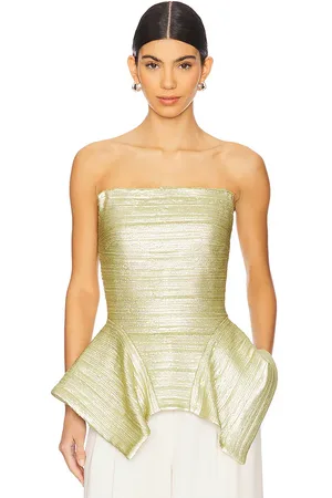 PRABAL GURUNG Corset Strapless Panier Top in