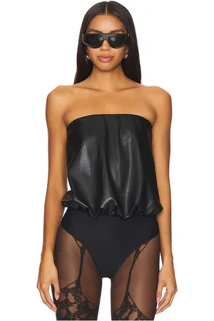 Wolford Faux Leather Bodysuit in