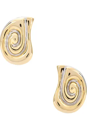 Luv AJ Two-tone Coquille Studs in