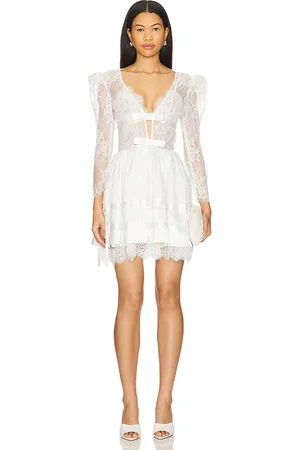 For Love & Lemons Annabelle Lace Mini Dress in