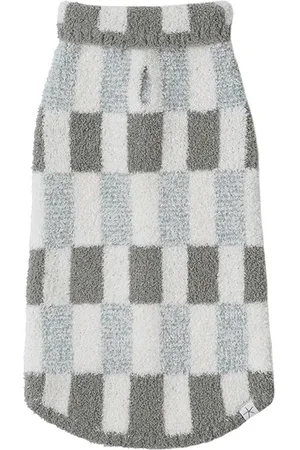 Barefoot Dreams CozyChic Tile Check Pet Sweater in