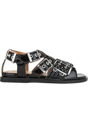 Ganni Feminine Buckle Sandal in
