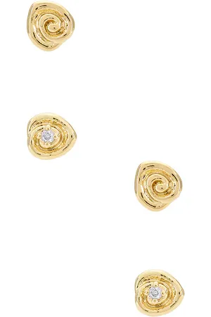 Luv AJ Coquille Studs Set in