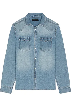 AllSaints Macgowan Long Sleeve Button Down Shirt in