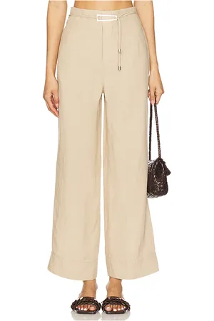 ONIA Air Linen Paperbag Trouser in